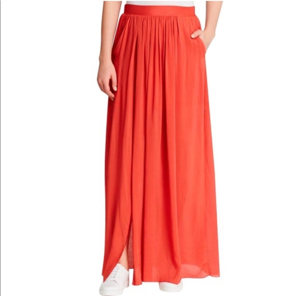 DKNY Maxi Skirt in  Orange